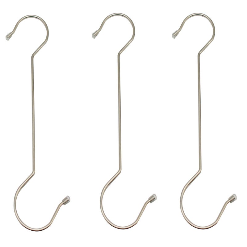 Maydahui 5 PCS Extra Long 16 inch S Shaped Hooks Stainless Steel Large Size Silver Hanger for Bird Feeder Plant Hanger Tree Branch Hook Clothes Outdoor Lights - Image 4